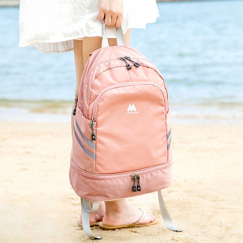 Mochila portátil independente de alta capacidade, bolsa para armazenar e organizar roupas, para mulheres, organizador de viagem, acessórios esportivos de fitness s2149