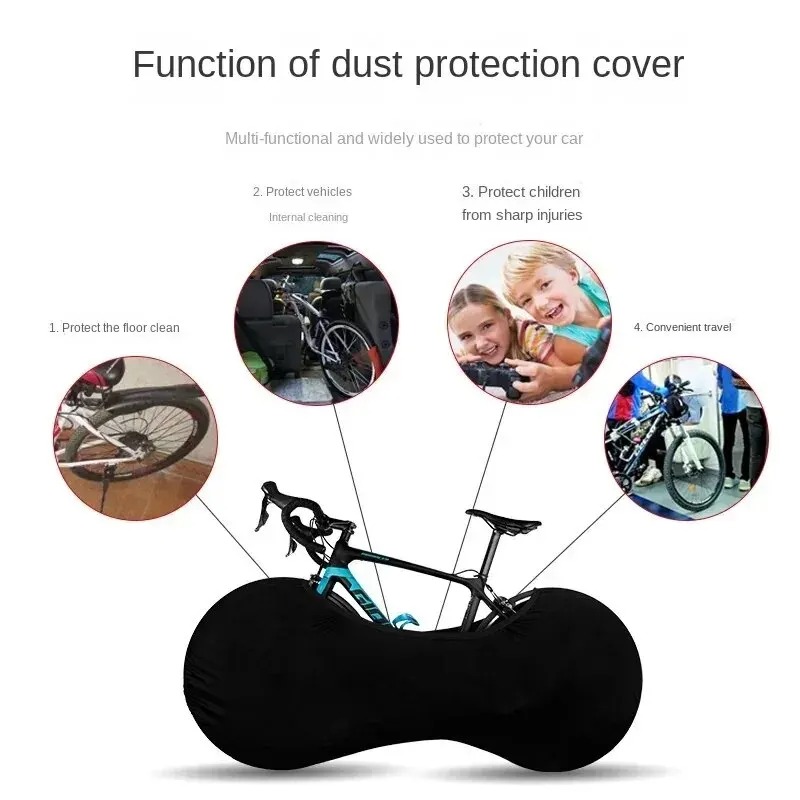 Fietsbeschermer Cover MTB Road Fiets Beschermende uitrusting Anti-stof Wielen Frame Cover Krasbestendige opbergtas Fietsaccessoires