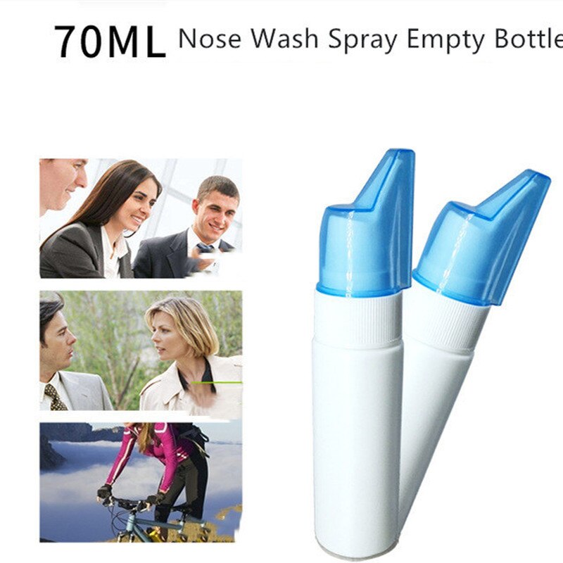 Portable Nasal Wash Neti Pot Nose Wash Spray Empty Bottle Adult Child Nose Health Care Anti Allergic Sterilization Nose Cleaning