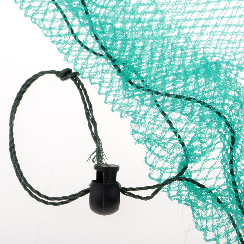0.95m Nylon Folding Fishing Landing Net Green Lightweight Fishing Keeper Net