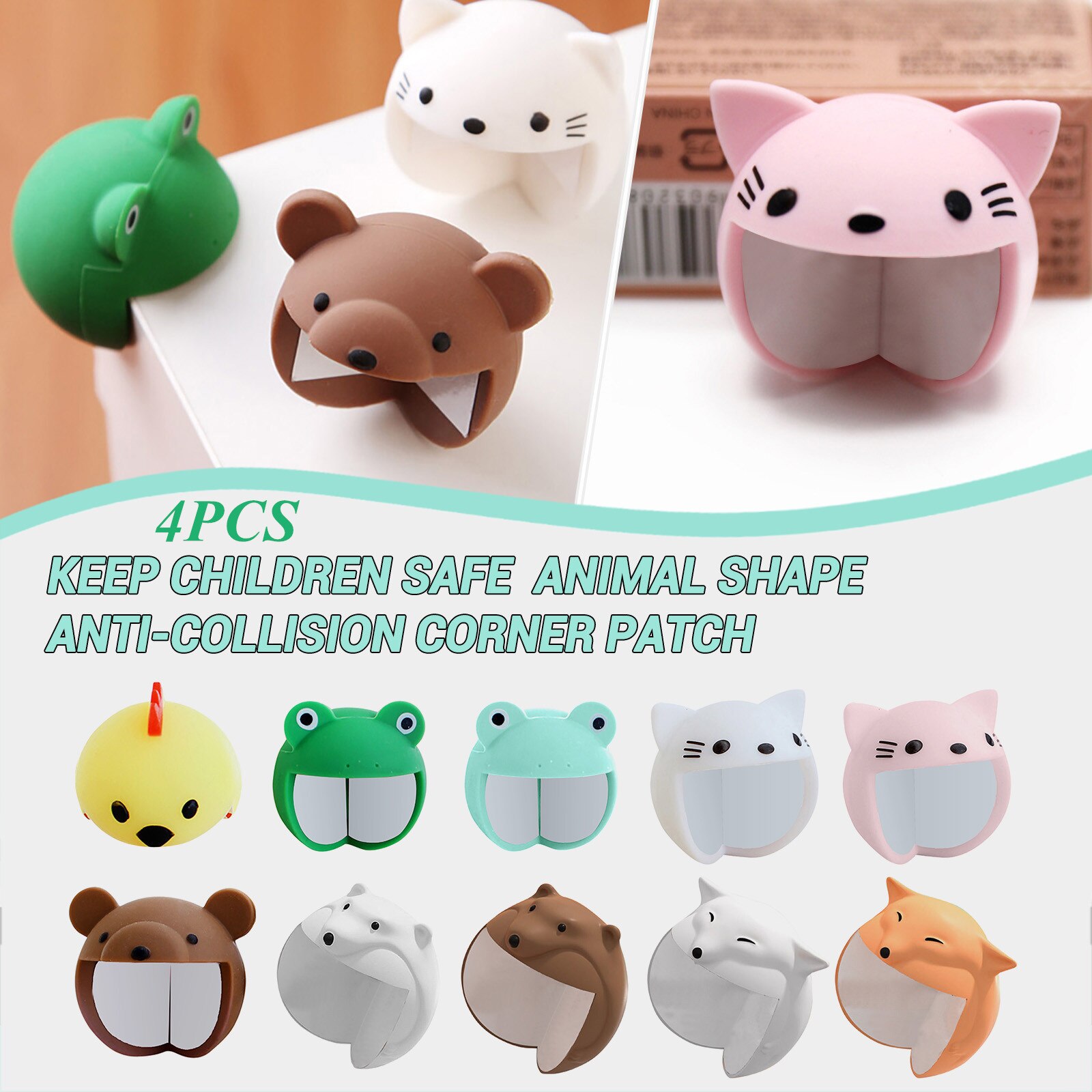 Animal en forme de mignon Table bureau coin protecteur coussin bébé enfants sécurité Anticollision coin gardes sur meubles sécurité enfant #40