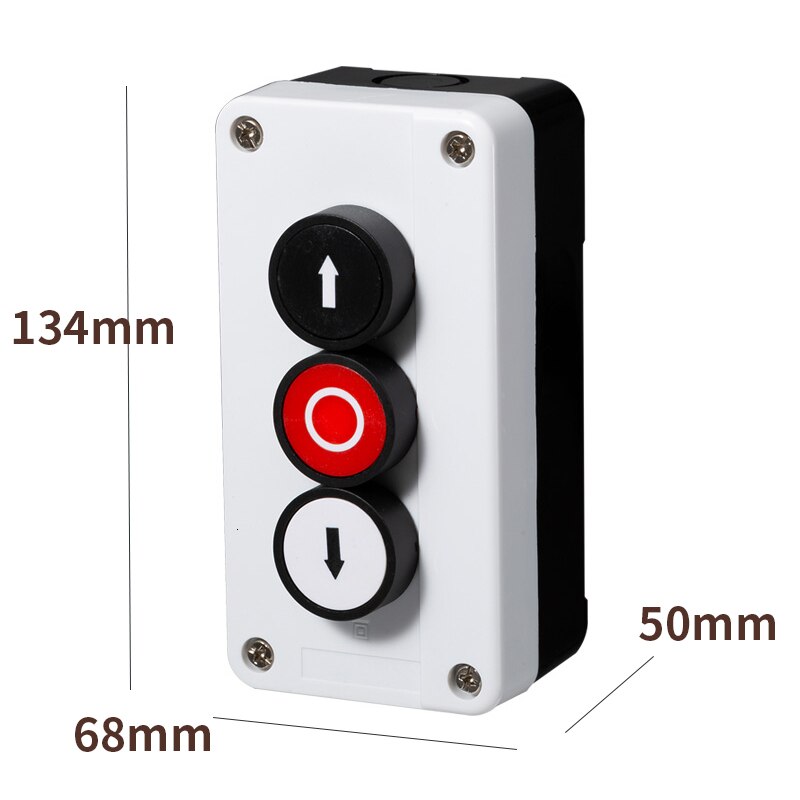 Met Pijl Symbool, Start Stop Zelfsluitende Waterdichte Schakelaar Noodstop Industriële Houvast Control Box: BOX -8