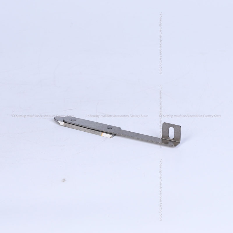 Skjæremaskin bladbrytemaskin bunnkniv ett hull original legeringsstål wolframstål nedre kniver 60mm sying: Mørk khaki