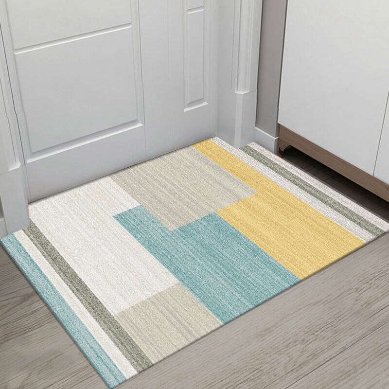 Moderne géométrique impression tapis de sol salons anti-dérapant tapis pour chambre cuisine salle de bain tapis bienvenue tapis pour porte d'entrée: mat style 3 / 40x60cm