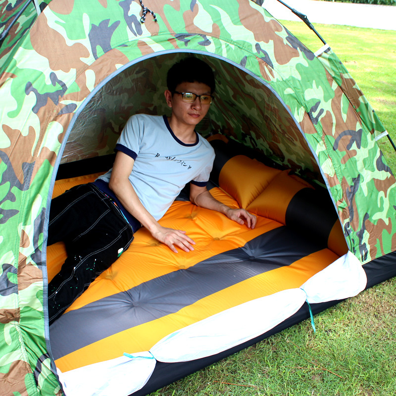 CS033-1 Double Person 190*130*3.5CM Automatic inflation Mat Outdoor Camping Mat Family Rest Air Mattress