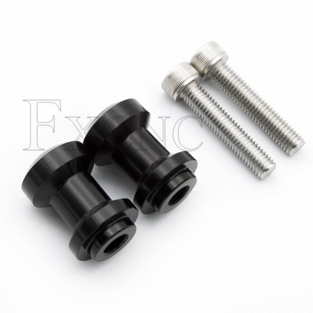 8Mm Voor Ktm Duke 690 1190 RC8 Super Duke 990R Cnc Motorfiets Achterbrug Swingarm Spoelen Stand Schroef Voor daytona 675 Street Triple: Black