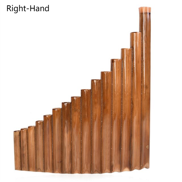 Pan Fluit Panpipes 15 Buizen G Sleutel Natuurlijke Bamboe Voor Beginners En Studenten 15-Tone Pan Fluit G Sleutel bamboe Houtblazers Instrument: Right Hand