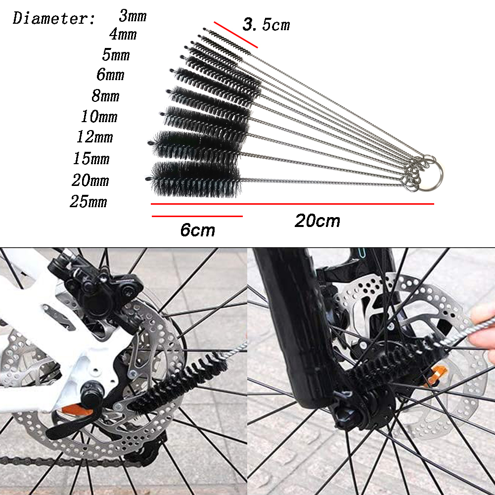 Kit de limpieza de cadena de bicicleta de carretera, limpiador de engranajes, cepillo de limpieza, mantenimiento de ciclismo, guante, herramienta