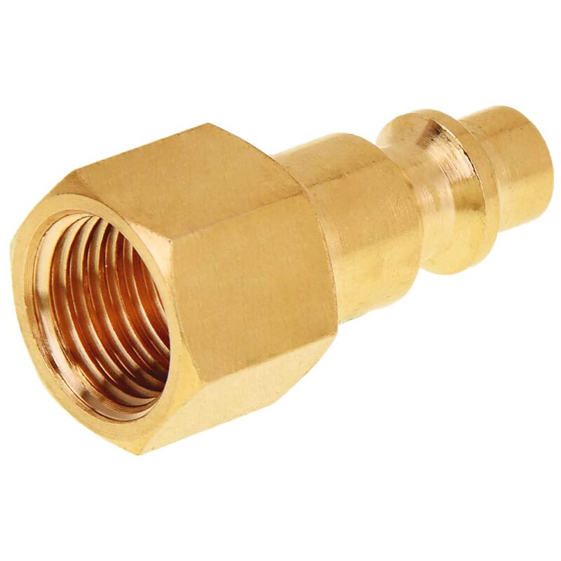 Air Fittings, Air Coupler and Plug Kit, Solid Brass Quick Connect Set,Industrial 1/4inch NPT Air Tool Fittings Set 16Pcs