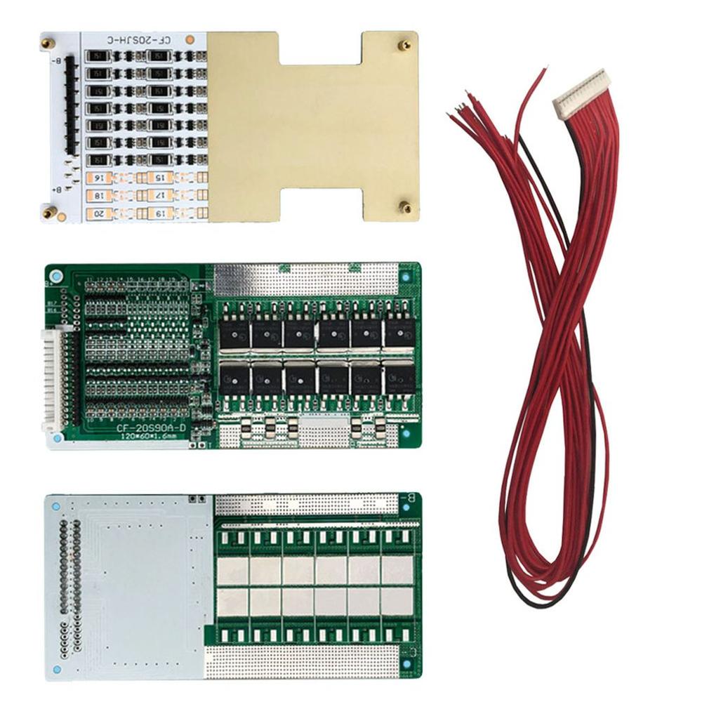 For Lzsy008 Three Unit 14 Series 52v 45A Lithium Battery Board Electric Bicycle BMS 400mm With Balanced Distribution Cable