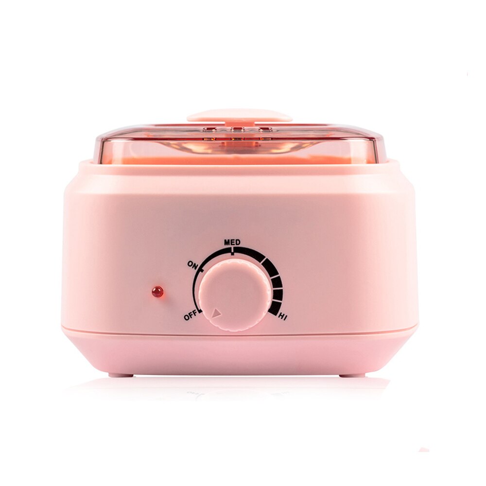 Wax Heater Warmer Wax-melt Machine Set Waxing Kit for Hair Removal Wax Beans Bead Heating Machine Paraffin Depilatory Epilator: W7 Pink