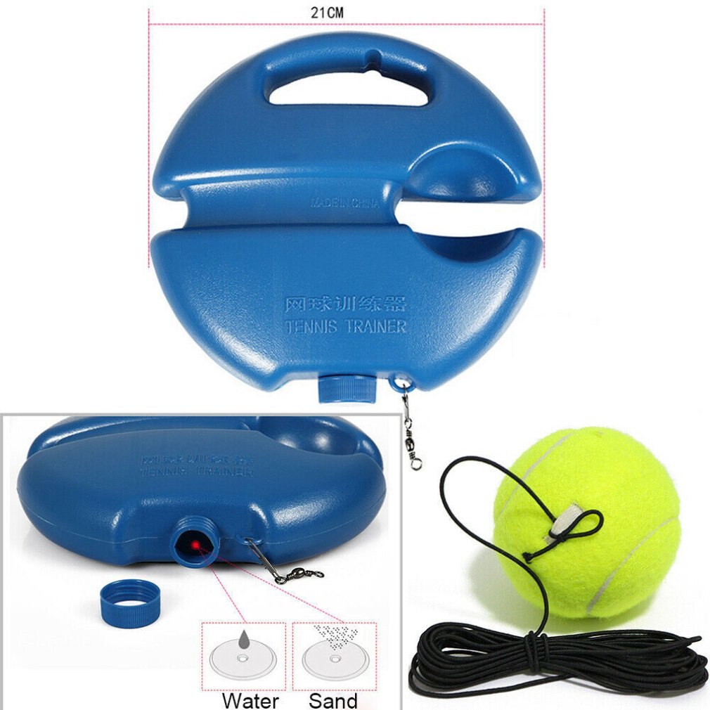 Heavy Duty Tennis Training Tool Exercise Tennis Ball Sport Self-study Rebound Ball With Tennis Trainer Baseboard Sparring Device