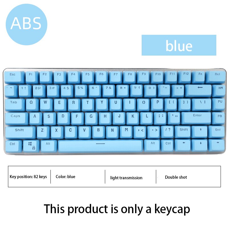 82 tasten Doppel Schuss OEM Profil Keycap Rosa Blau Orange Weiß Farbe Passenden Geeignet Für AK33 für Mechanische Tastatur