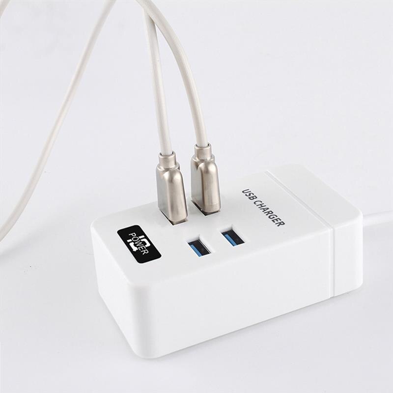 Best 4-PORT USB Port 4A Wall Charger Adapter EU Plug Socket Power Outlet Panel Grounded Electric Wall Charger Adapter Charging