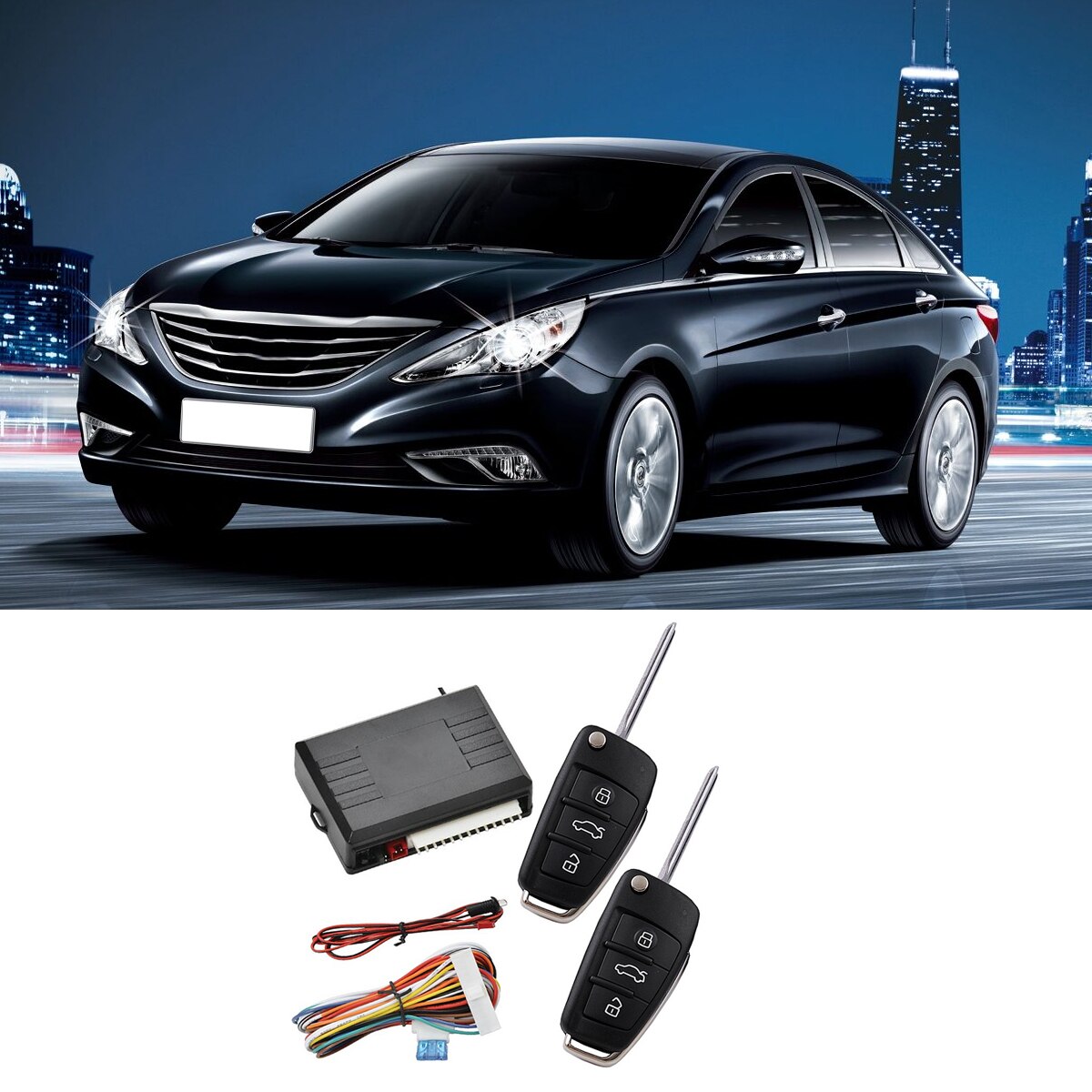 1 Set Car Switch Lock Car Alarm Device Set Guard A... – Grandado