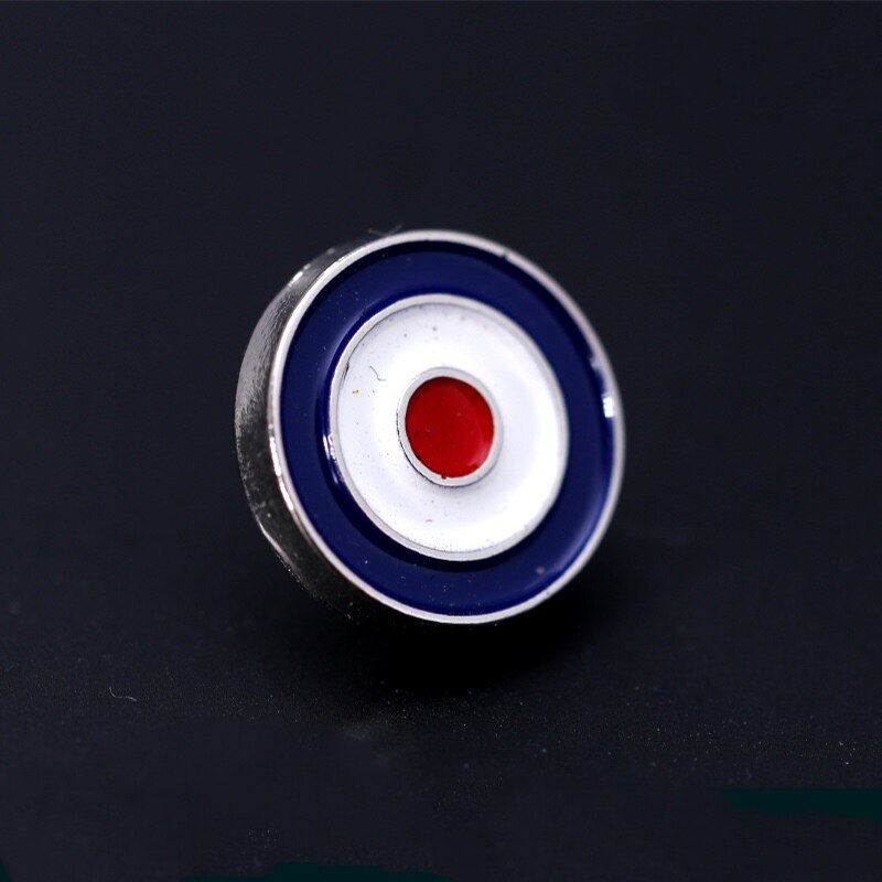 Étrange fun petit collier broche vêtements collier petite broche cible petite broche personnalité rouge coeur collier broche