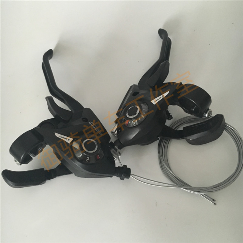 Shimano Fiets Shifters ST-EF51-7 EF51 Mountainbike Shifter Set Fietsen Hevels Shift Hevels 21 24 Snelheden Zwart