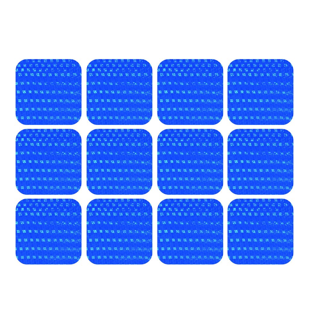 12Pcs Reflecterende Fiets Stickers Veiligheid Plakband Voor Fiets Auto Zak Decor Plakband Fiets Stickers Fiets Accessoires: Blue 