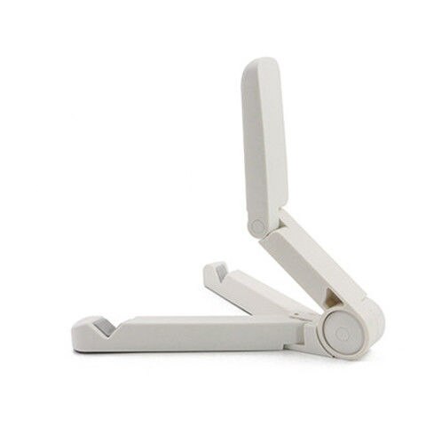 Cell Phone Universal Stand Desktop Holder Multi-angle dual axis adjustment tablet holder mobile Phone Bracket for iphone Huawei: white