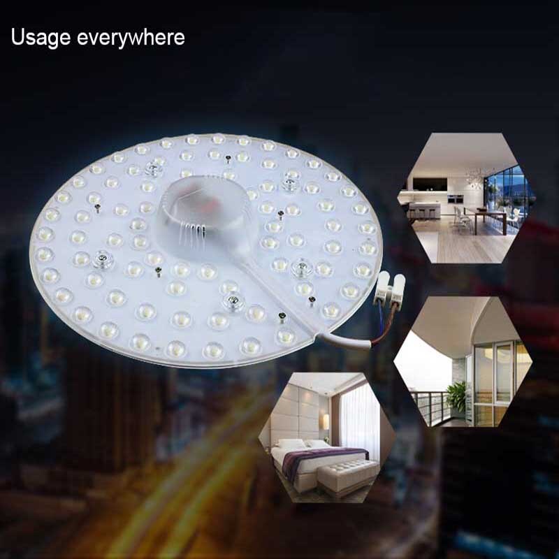 Round 2835SMD LED Module ceiling lamps 110V 220V 85-265V 12W 20W 24W 36W Cool white LED Module lights for home bedroom