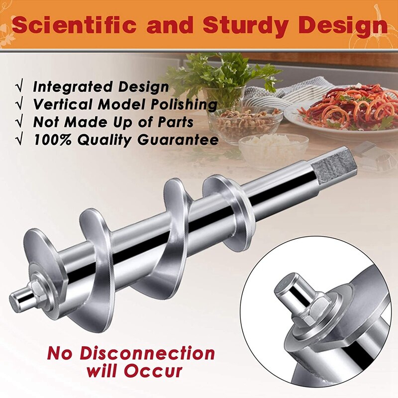 Metal Food Grinder Attachment for KitchenAid Stand Mixers, Meat Grinder Attachment Set