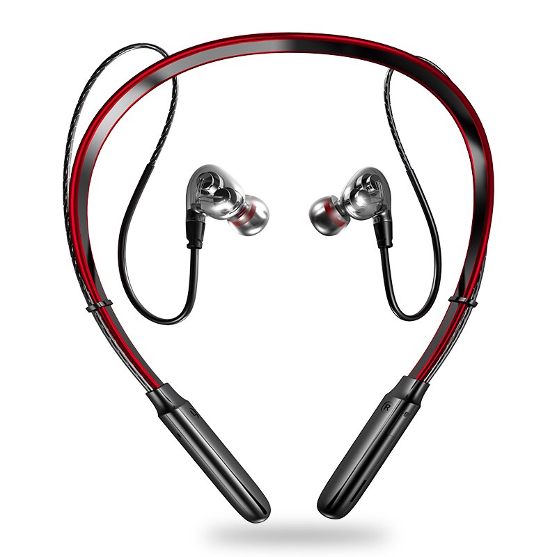 Draadloze Bluetooth V5.0 Oortelefoon 3D Stereo Headset Nekband Sport Oordopjes Bass In-Ear Hoofdtelefoon Met Microfoon Voor Alle Telefoon