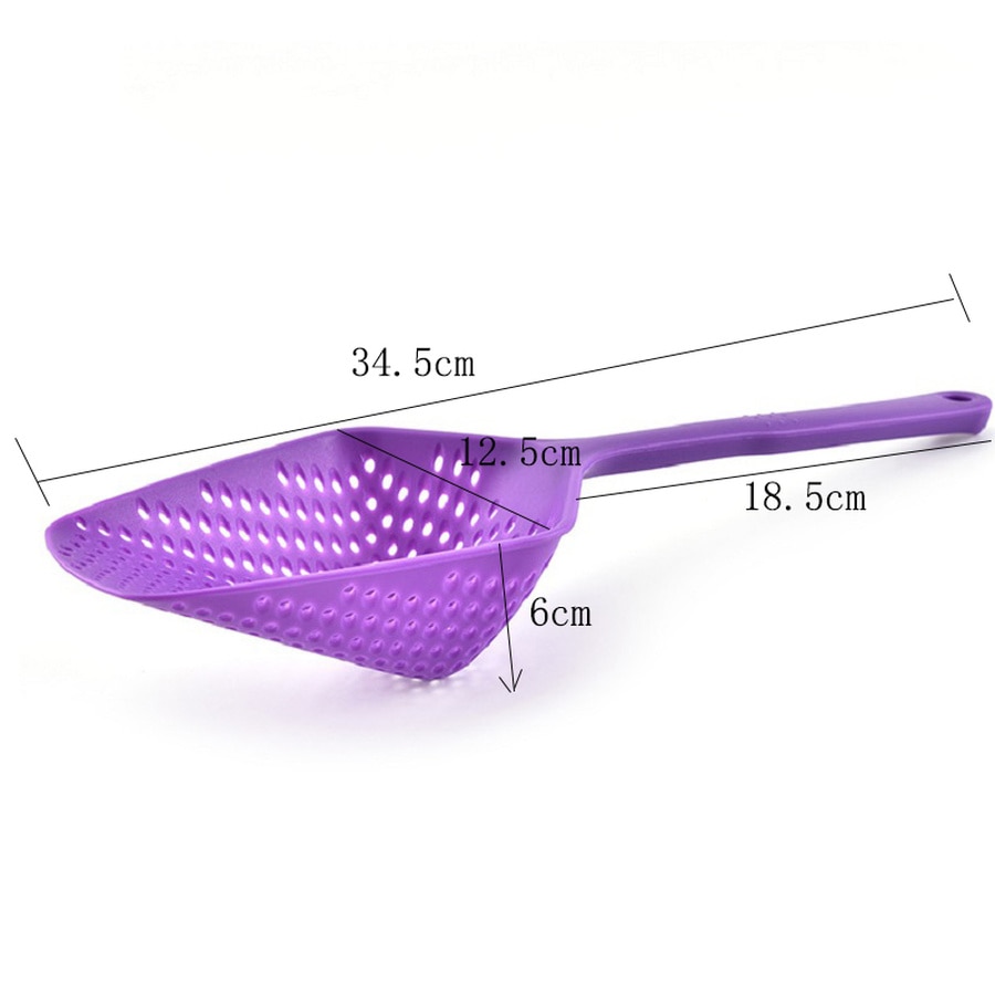 Espátula de plástico para cocina, espátula de hielo con fugas de agua, utensilios de cocina para lavar verduras