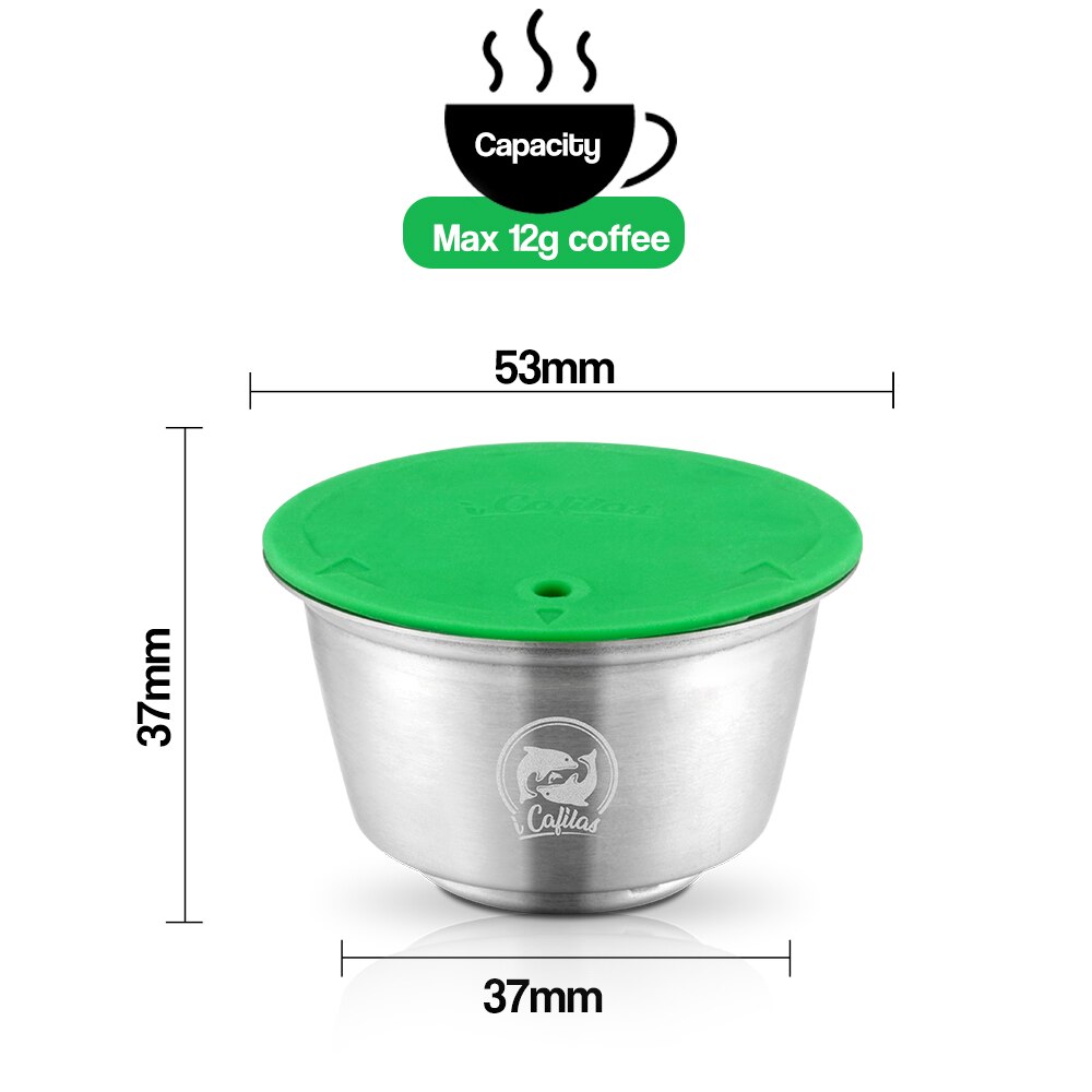 Reusable Dolce Gusto Coffee Capsule Pod Refilable Espresso Coffee Maker with Coffee Manual Grinder