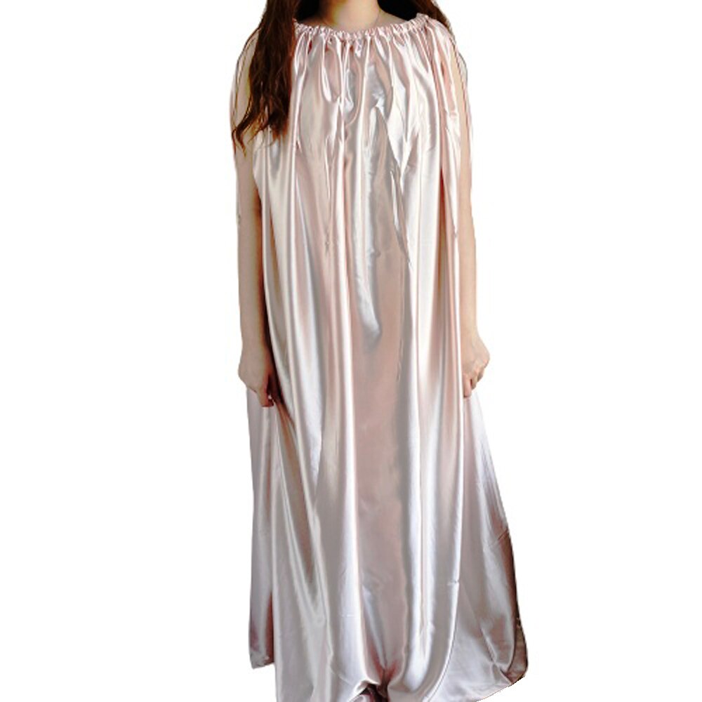Respirant Yoni robes à vapeur robe de désintoxication vaginale imité tissu de soie vapeur fonctionnelle vêtements v-vapeur corps couverture: WHITE