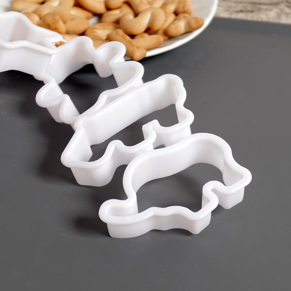 6 stk/sett dyr hjerte form sikkerhet pp kjeks form baketøy baking diy dessert fondant kake dekorere kjøkken kake form