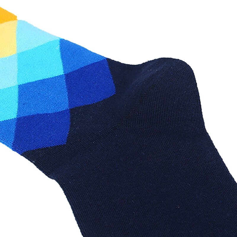 Men Socks Gradient Male Men Compression Socks Cycling Running Compression Socks Casual Dress Long Socks