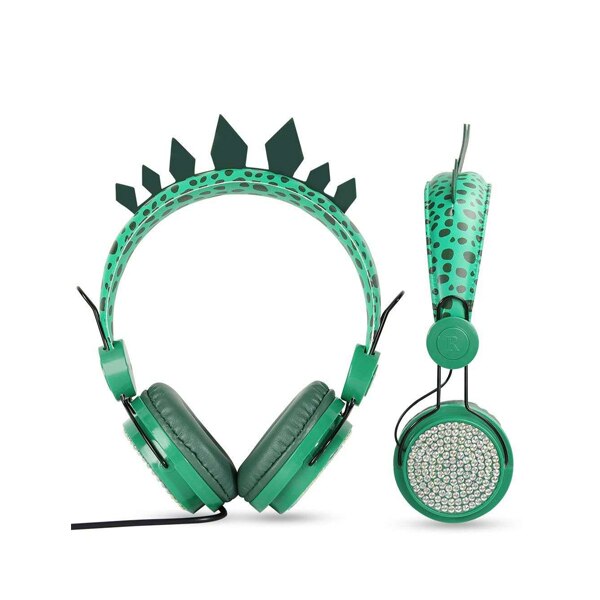 Leuke Eenhoorn Headsets Met Microfoon Oortelefoon Voor Jongens Kids Dochter Hoofdtelefoon Voor Laptop Mobiele Telefoons Pc MP3 Tablet Headsets: Dinosaur