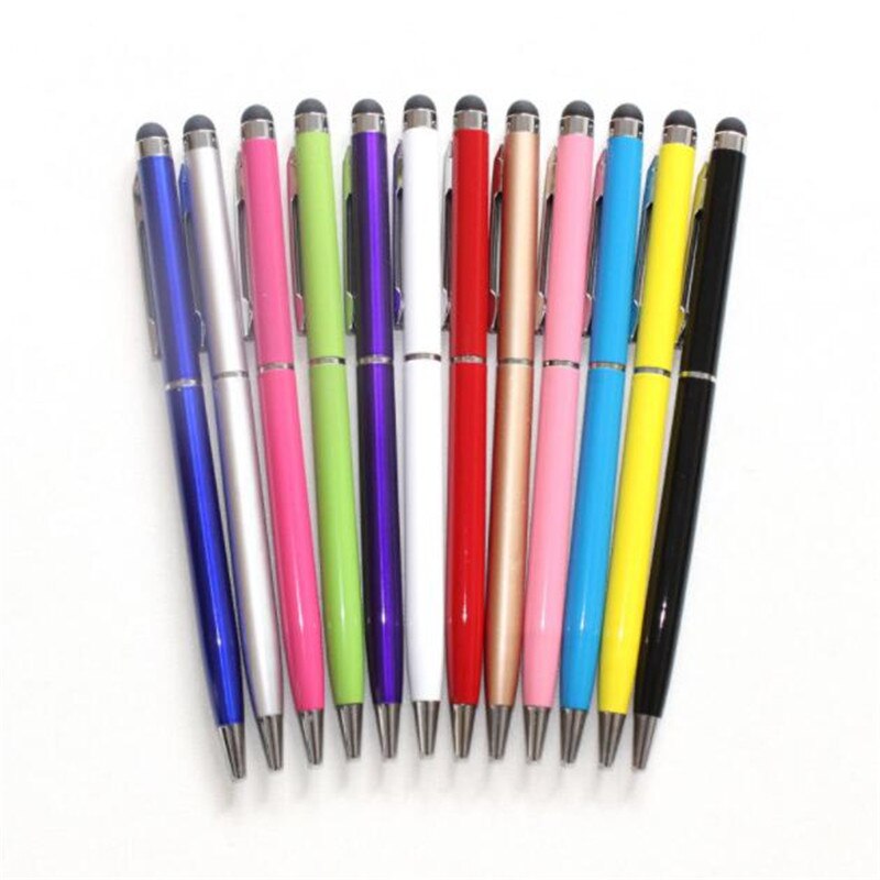 2 In 1 Mutilfuction Fine Point Thin Tip Touch Screen Pen Capacitive Stylus Pen For iPad iPhone All Mobile Phones Tablet