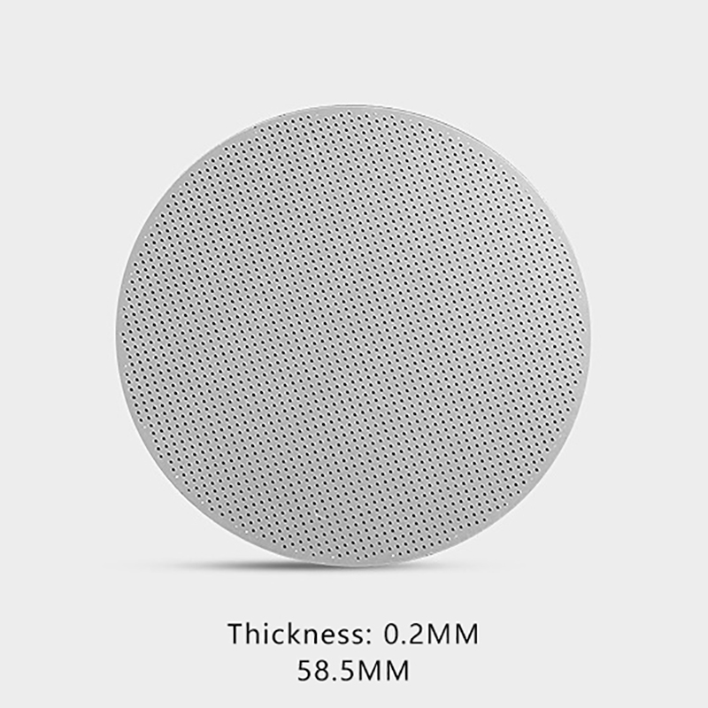 51/53/58mm filtr robić kawy wielokrotnego użytku siatka żaroodporna dzbanek robić kawy filtr robić ekspresu robić kawy robić uchwytu ekspresu robić kawy Puck ekran: żółte światło