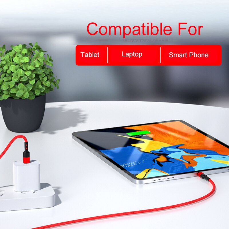 Nylon usb c til usb c kabel  (3ft/6ft 60w)  usb 2.0 type c ladekabel til ipad mini 6,  ipad pro, ipad air 4,  macbook