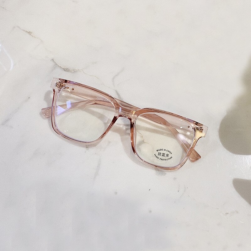 Anti Blue Light Glasses Men Bluelight Radiation Women TR90 Computer Protection Gaming Glasses Blue Blocking UV Eyewear 5456: Clear Pink