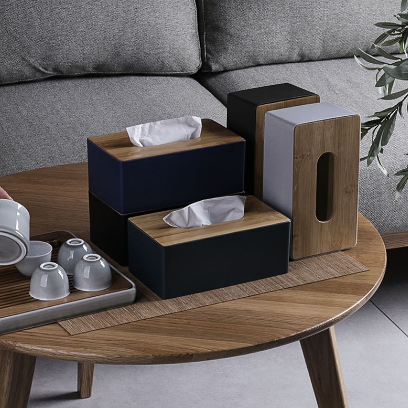 Vävnadshållare trä plastväv låda väska hushåll vävnad låda bil tissue låda möbel förvaringslåda