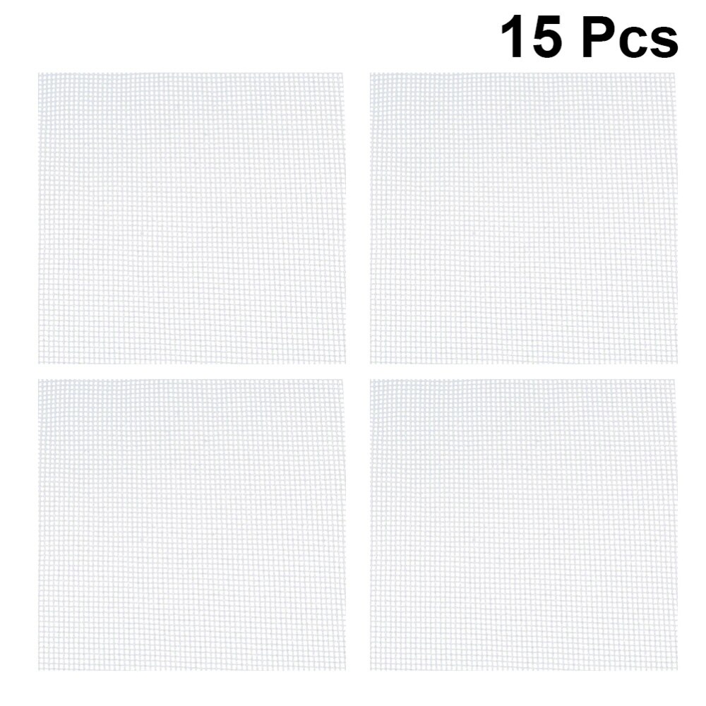 15 stk pottebund mesh pad urtepotte bundmåtte plantekasse gittermåtte lækagesikkert bundnet til hjemmet have balkon  (1 x 10 x 10cm)