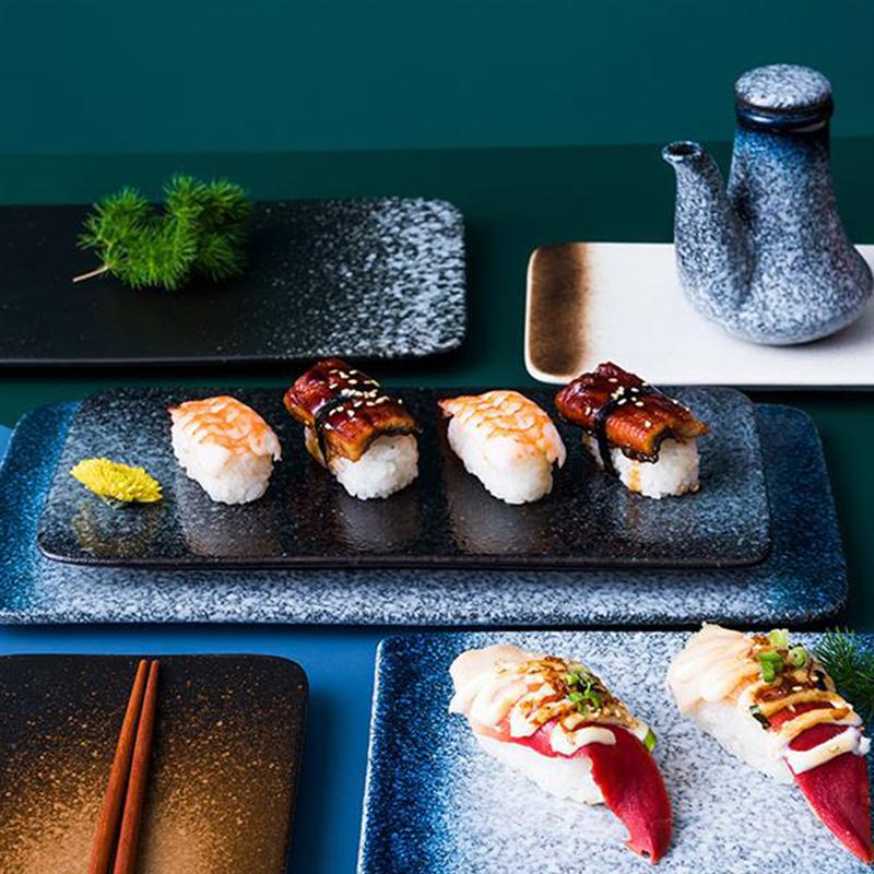 1Pc Sushi Plaat Japanse Stijl Schotel Japanse Stijl Snack Dienblad Schotel