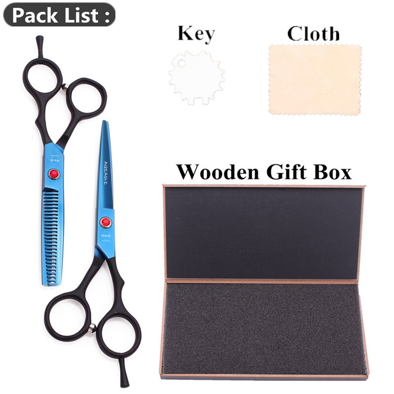 AQIABI JP-ciseaux en acier pour coiffeur, ciseaux de coupe de cheveux professionnels, 5.5 pouces, AQIABI JP, A1029: A1029 Lan D 5.5H