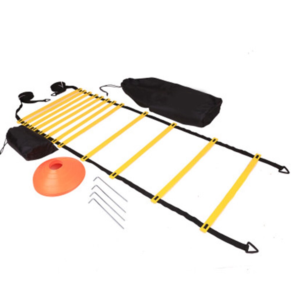 Agility Ladder Kit Football Speed Training Equipment with Resistance Umbrella Cones Stakes XD88