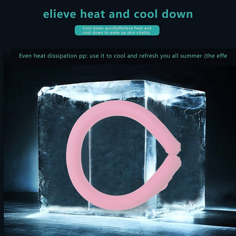 Summer Neck Cooling Ring Neck Cooler Ice Pack,Neck Cooling Ring Summer Heatstroke Prevention Ice Cushion Tube