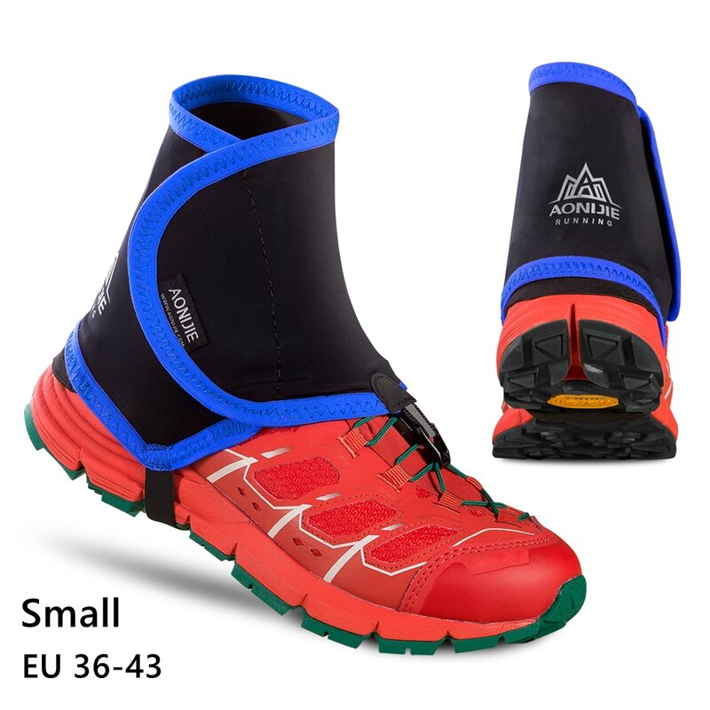 AONIJIE-polainas reflectantes de rastreo para exteriores Unisex, altamente protector, cubiertas de zapatos a prueba de arena para correr, trotar, Maratón, senderismo, E940: Blue S Size