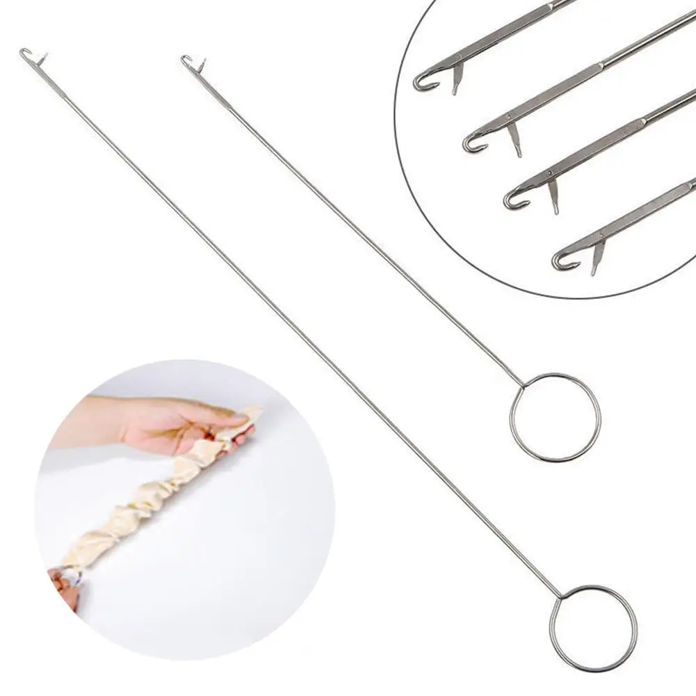 Naaien Loop Turner Hook RVS Loop Turner met klink voor stoffen buisriemen Strips DIY breien naaiaccessoires