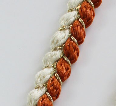 6 jaardia kultainen punos köysi 1.5cm puuvillasekoitettu köysi kierretty puuvillanarut takin koristelu askartelu köydet ompelutarvike: Tulenkestävä tiili