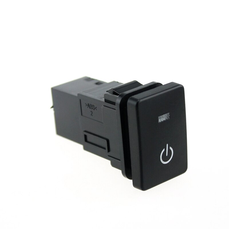 Top12V Car Switch Starting Pattern Push Button with 15cm Cable for Toyota Camry Yaris Corolla Vios Reiz Prado - Blue Light