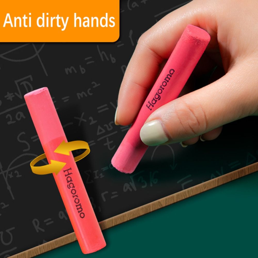 Durable blanco/multicolor sin polvo tiza escritura/coloración sin polvo pizarra herramienta de escritura Protector de tiza ajustable