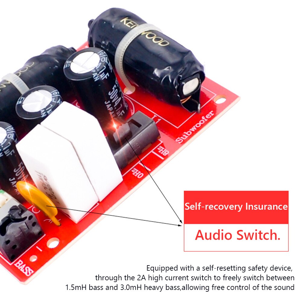 200w basshøyttalere 40hz-400hz subwoofere frekvensdeler hjemmekino hifi stereo diy billyd woofer delefilter