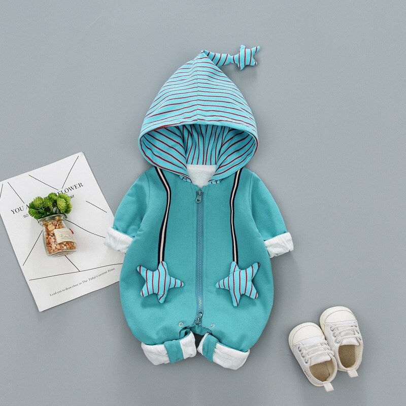 Baby Boy Kleding Baby Meisje Winter Verdikte Warm Romper Jumpsuit Baby Romper Cartoon Leuke Hooded Romper Baby Romper Pak