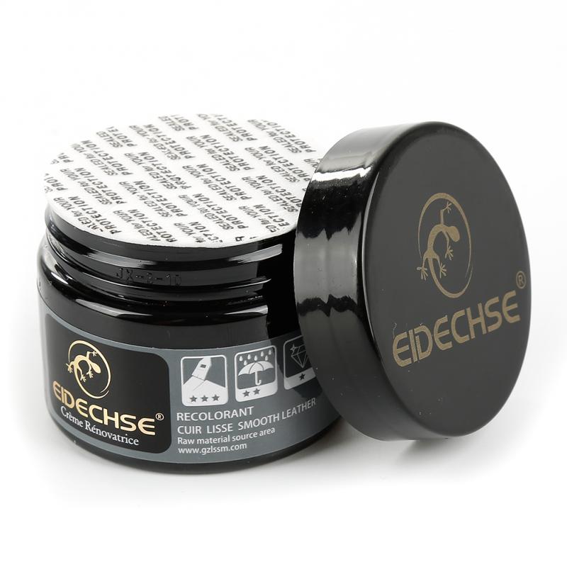 De cuero, reparación de la crema de reparación, restauración herramienta de asiento de Auto sofá abrigos agujeros cero grietas de restauración para coche 50ml: black